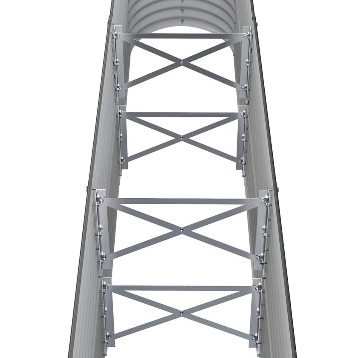 HOCHBEET Verzinkter Stahl 332/40/68 Cm Anthrazit - Anthrazit, Metall (332/68/40cm) - vidaXL