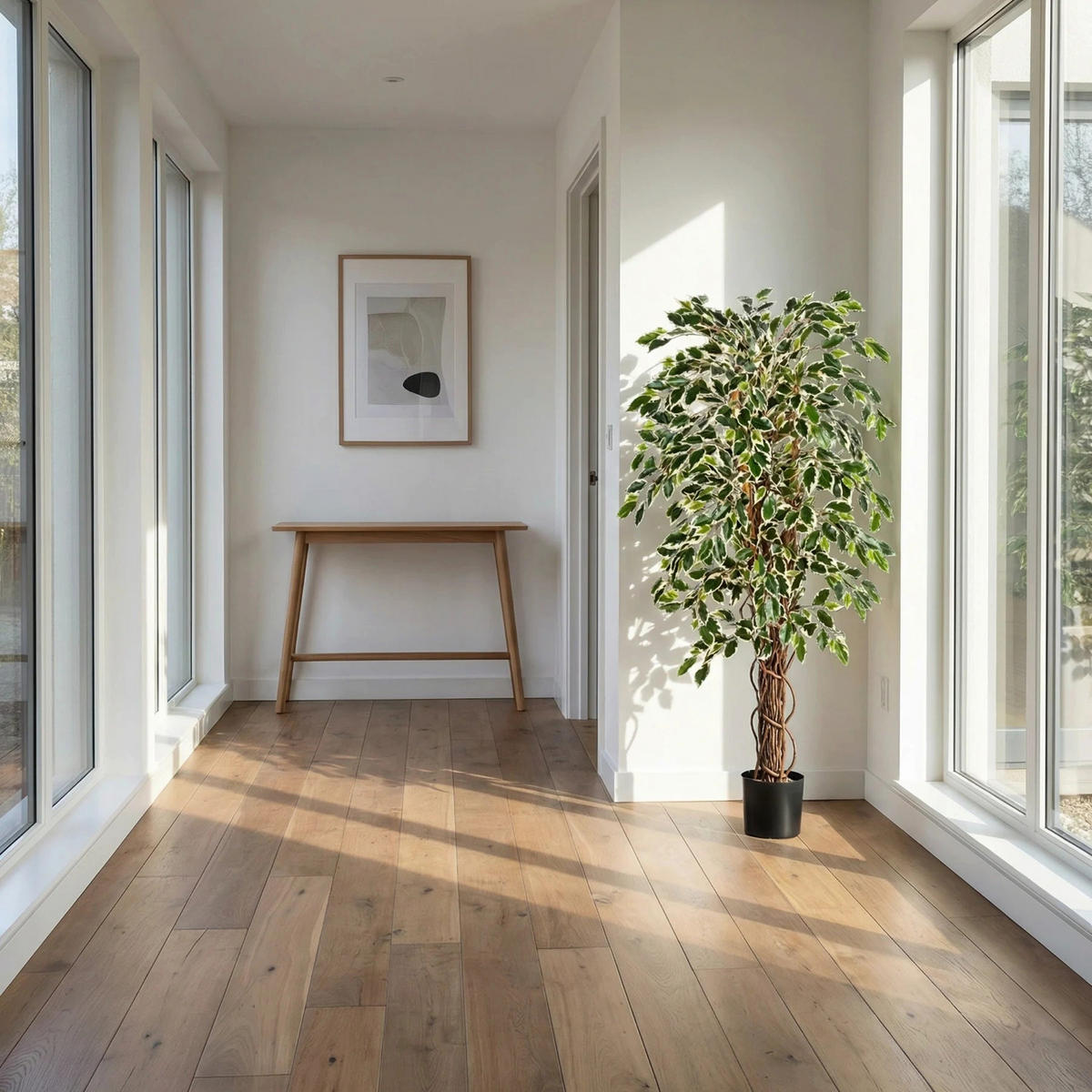 KUNSTBAUM Künstlicher Ficus – Ravian 120 cm - Naturfarben, Kunststoff (120cm) - aplanta
