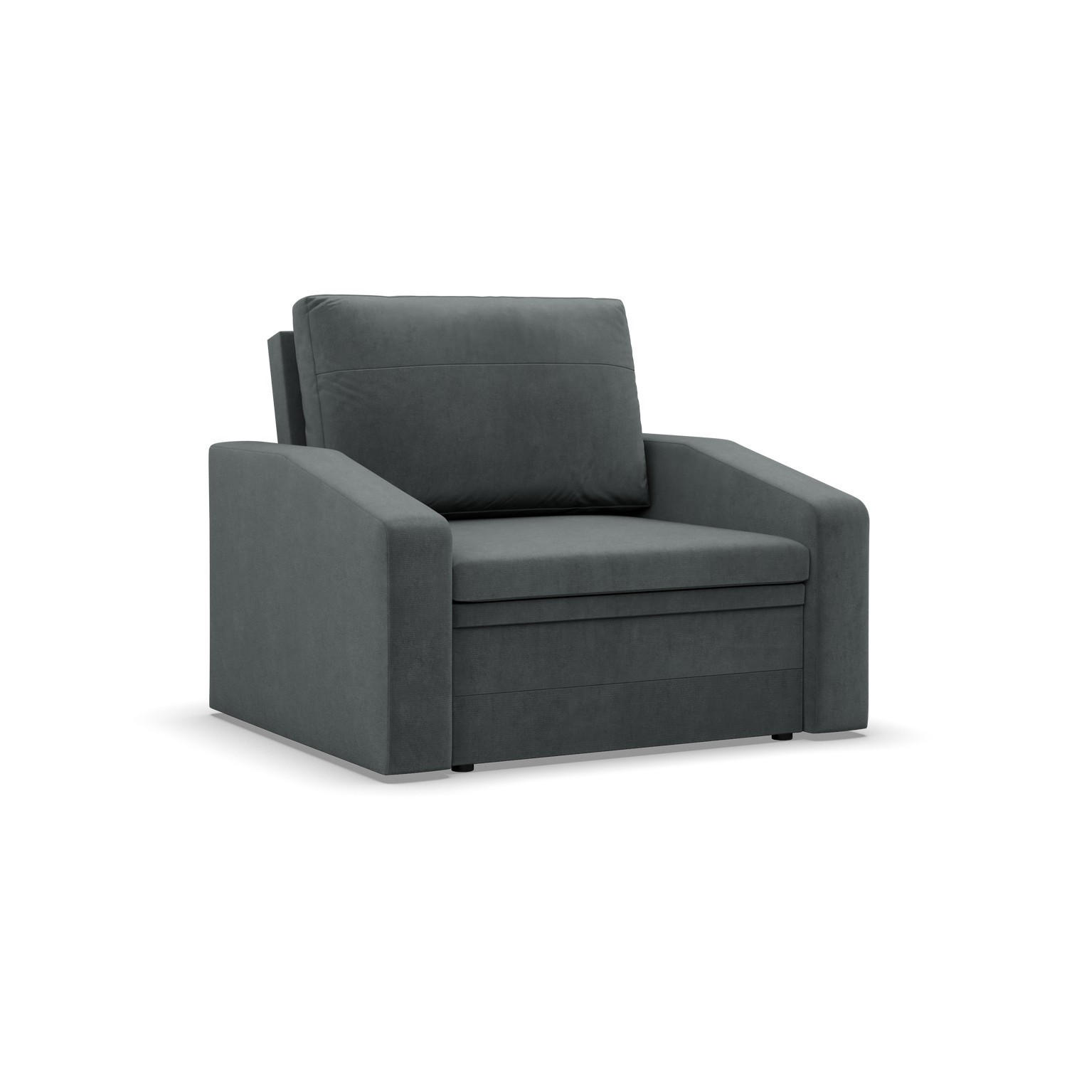 LOUNGESESSEL ORBIT, 80 CM, Dunkelgrau - Dunkelgrau, Textil (108/80/87cm)