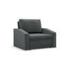 LOUNGESESSEL ORBIT, 80 CM, Dunkelgrau - Dunkelgrau, Textil (108/80/87cm)