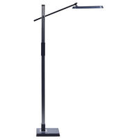 STEHLAMPE Aquarius 19/66/144 cm - Grau, Kunststoff (19/20.5/144cm) - Beliani