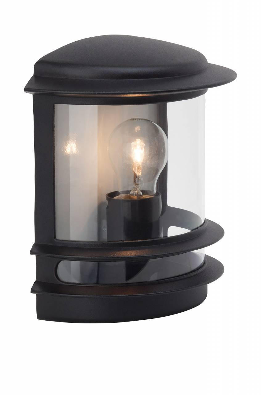 AUSSENWANDLEUCHTE Hollywood 47880/06 - Schwarz, Metall (23.5/24/13cm) - Brilliant