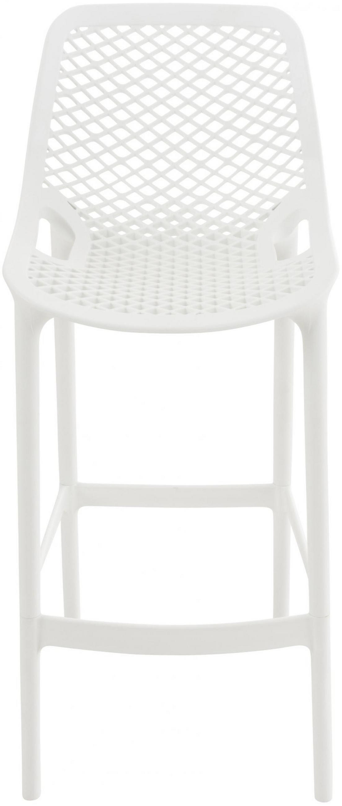 BARHOCKER Kunststoff weiß - Weiß, Kunststoff (45/105/53cm) - CLP