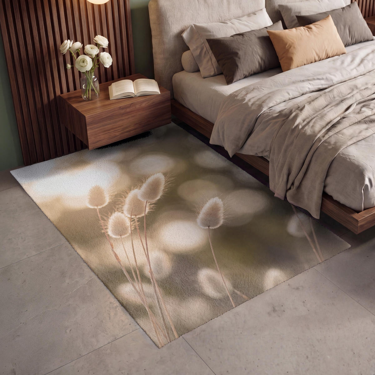 KOBERCE - Chvostoskok - Biely - Slnečné svetlo - 140x200 cm - béžová, textil/plast (140/0.4cm) - OnlyWow
