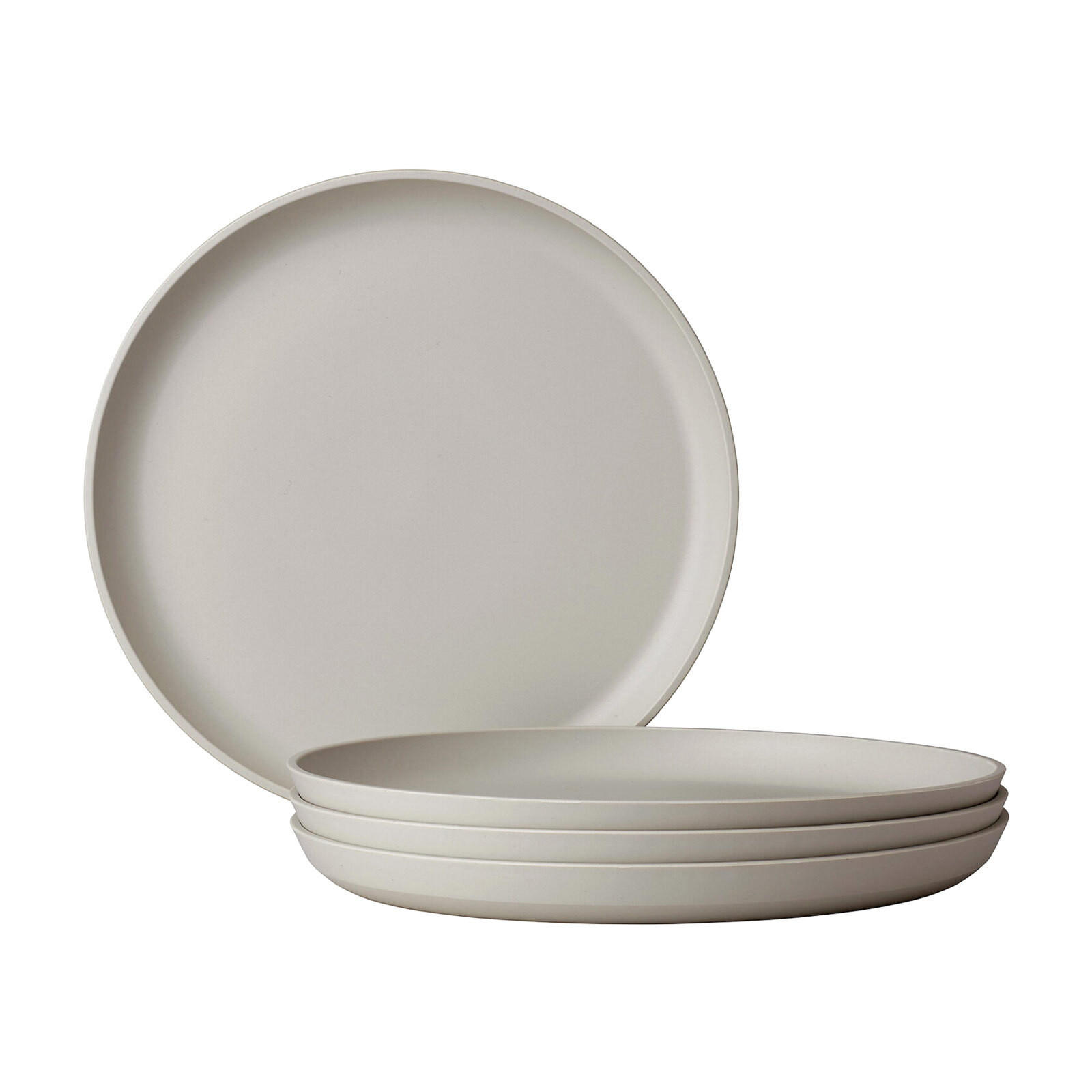 FRÜHSTÜCKSTELLER Silueta Nordic White ø 23 cm 4er Set - Weiß, Kunststoff (23cm) - Mepal