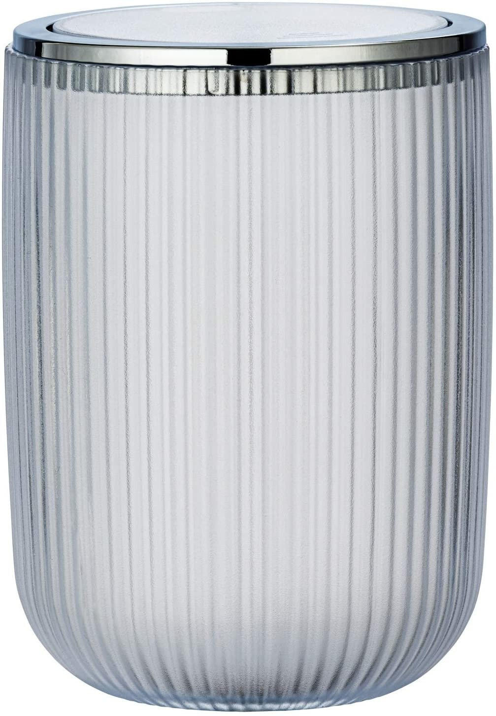ABFALLEIMER für Badezimmer Agropoli 14,5/14,5/20 cm - Transparent, Kunststoff (14.5/20/14.5cm) - Wenko