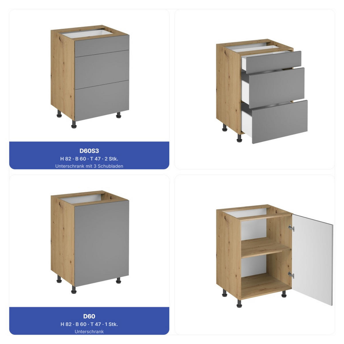 WINKELKÜCHE 320cm x 200cm- Langen KL15-M320 - in Beige/Matt - Beige, Holz (520/212/52cm)