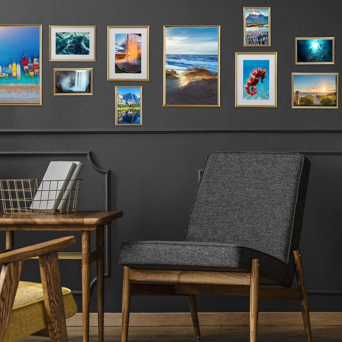 2xBILDERRAHMEN - Weiß, Glas/Kunststoff (21/31/2cm) - Relaxdays