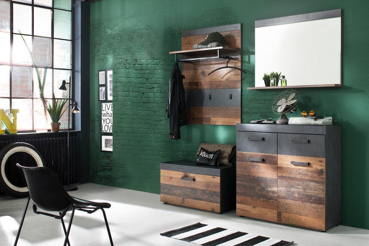 GARDEROBE Braun - Braun, Holzwerkstoff (185/192/37cm) - ebuy24
