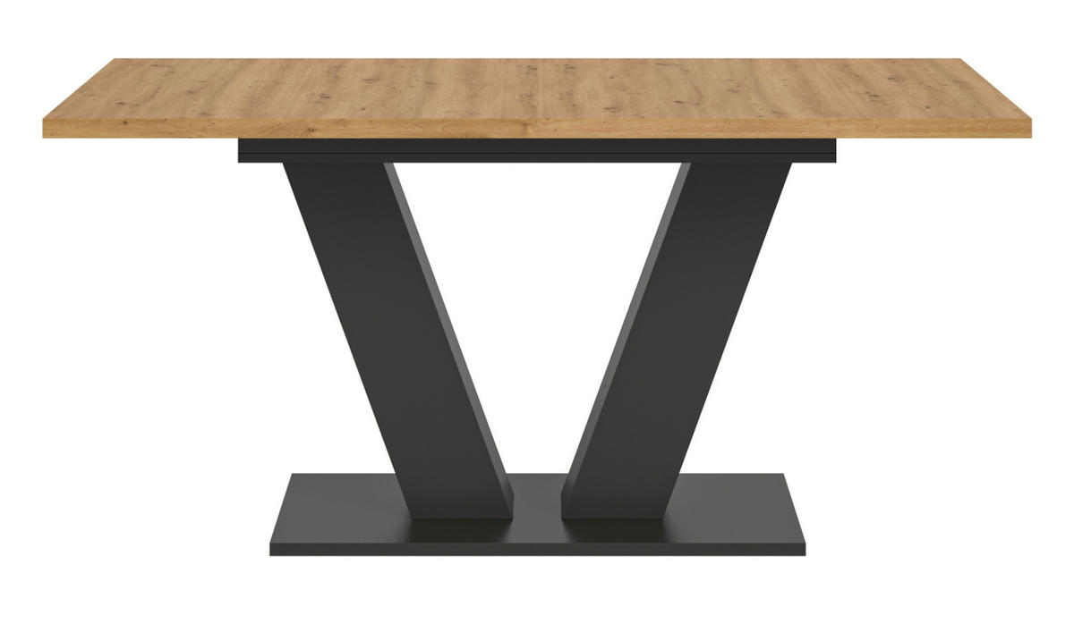ESSTISCH Eiche, grau 150 - 190 cm, Küchentisch ausziehbar - Eiche Artisan/Grau, Holz/Holzwerkstoff (150/90/76cm) - Inn.Furn