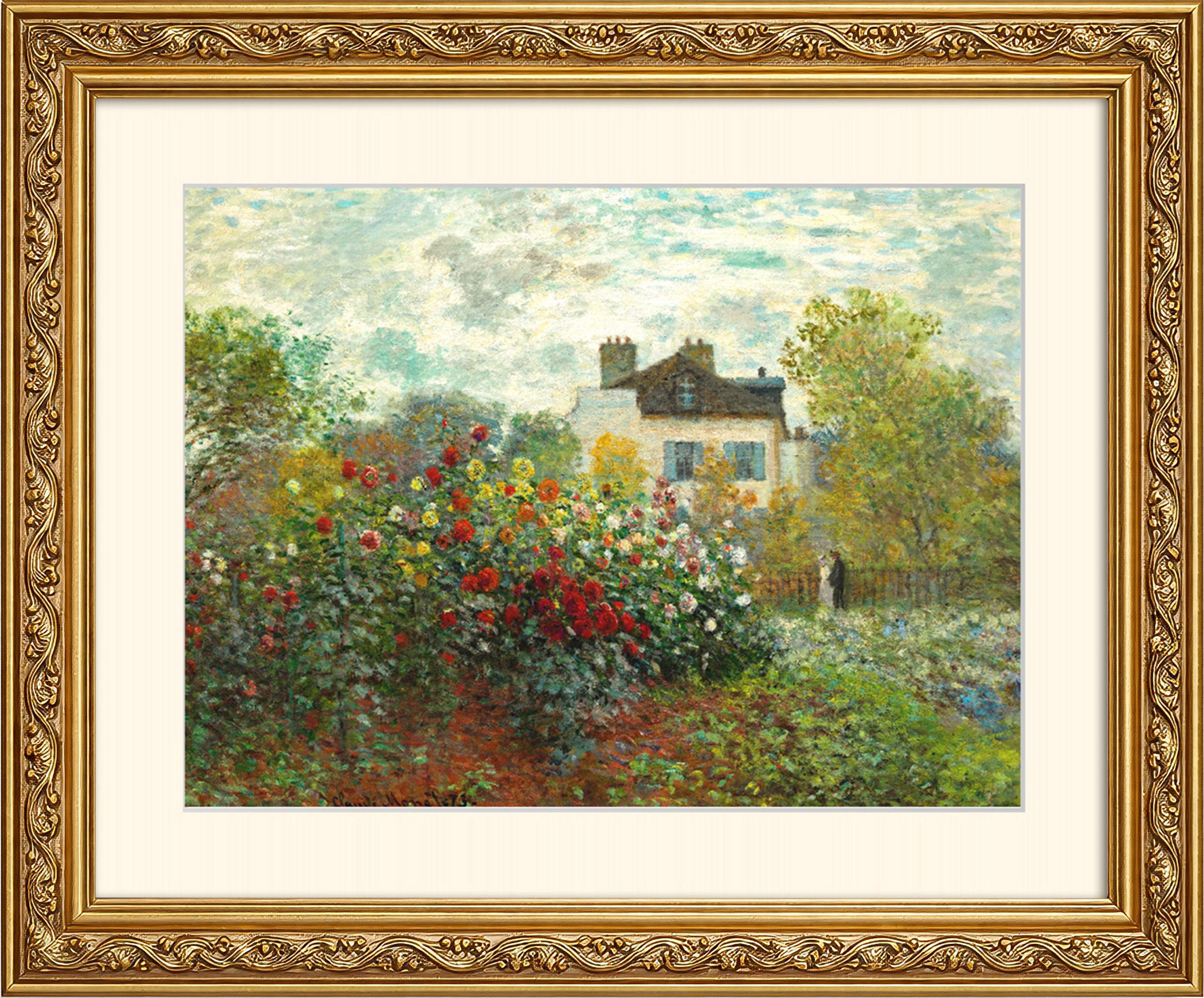 BILD gerahmt 63x53 cm Claude Monet "The Artist’s Garden at Argenteuil" - Multicolor, Holz (63/53cm) - artissimo