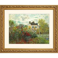 BILD gerahmt 63x53 cm Claude Monet "The Artist’s Garden at Argenteuil" - Multicolor, Holz (63/53cm) - artissimo