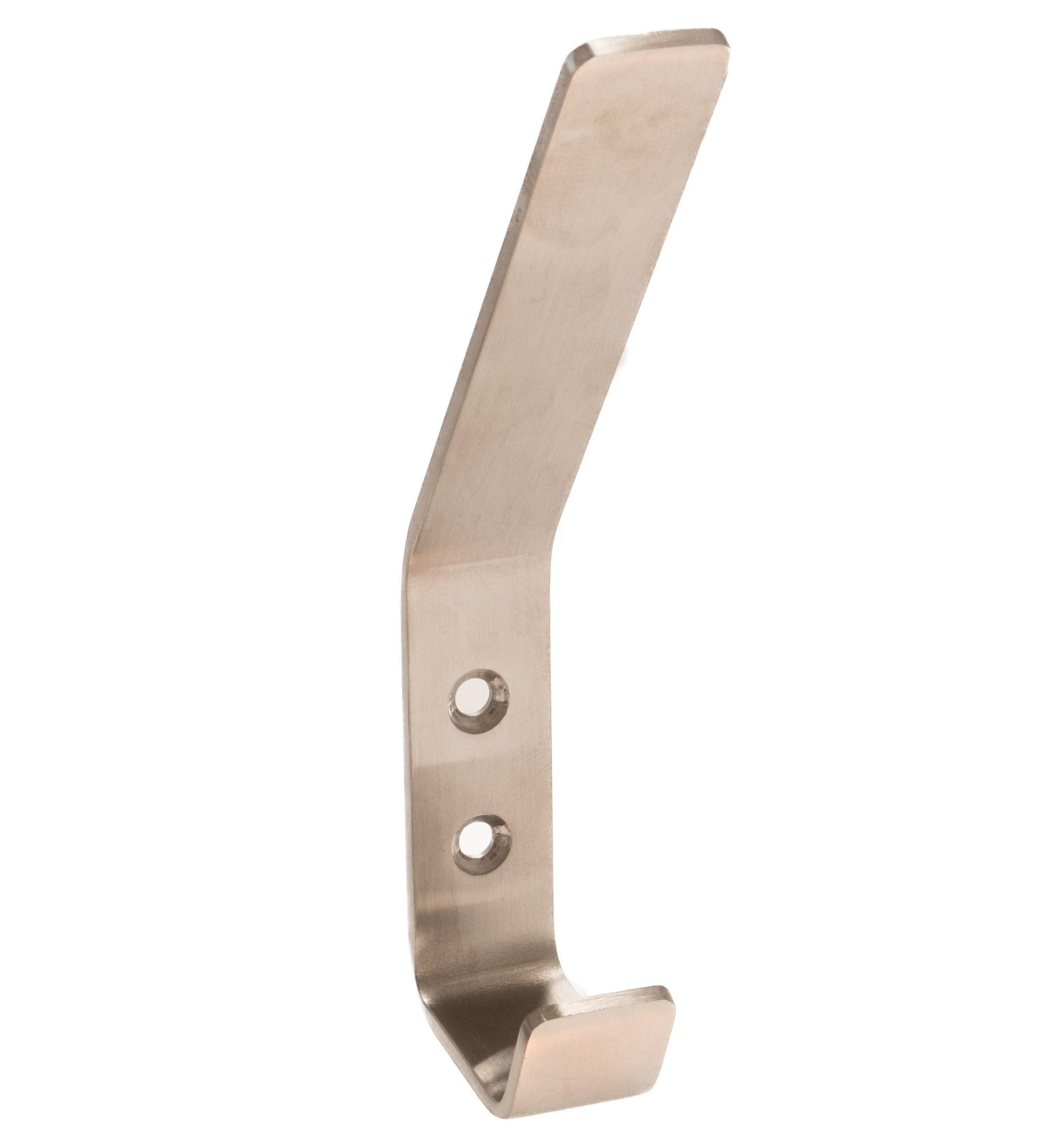 Livingpoint24 Garderobenhaken Edelstahl 2x16x3 cm