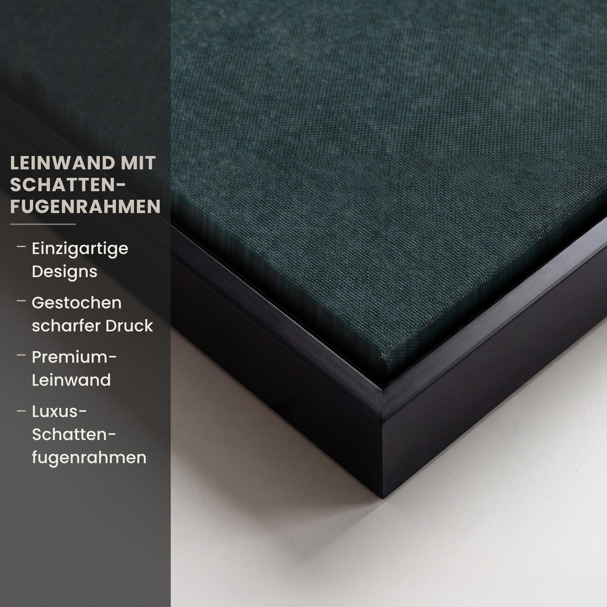 LEINWAND Bilder mit Rahmen - Kräuter - Gewürze - Löffel - 60x90 - Currygelb, Textil (60/90cm) - MuchoWow