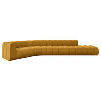 ECKSOFA modulares Sofa Tilmo-L2 - 490x194x70 cm Senfgelb - Currygelb, Holzwerkstoff/Textil (490/194cm) - ALTDECOR