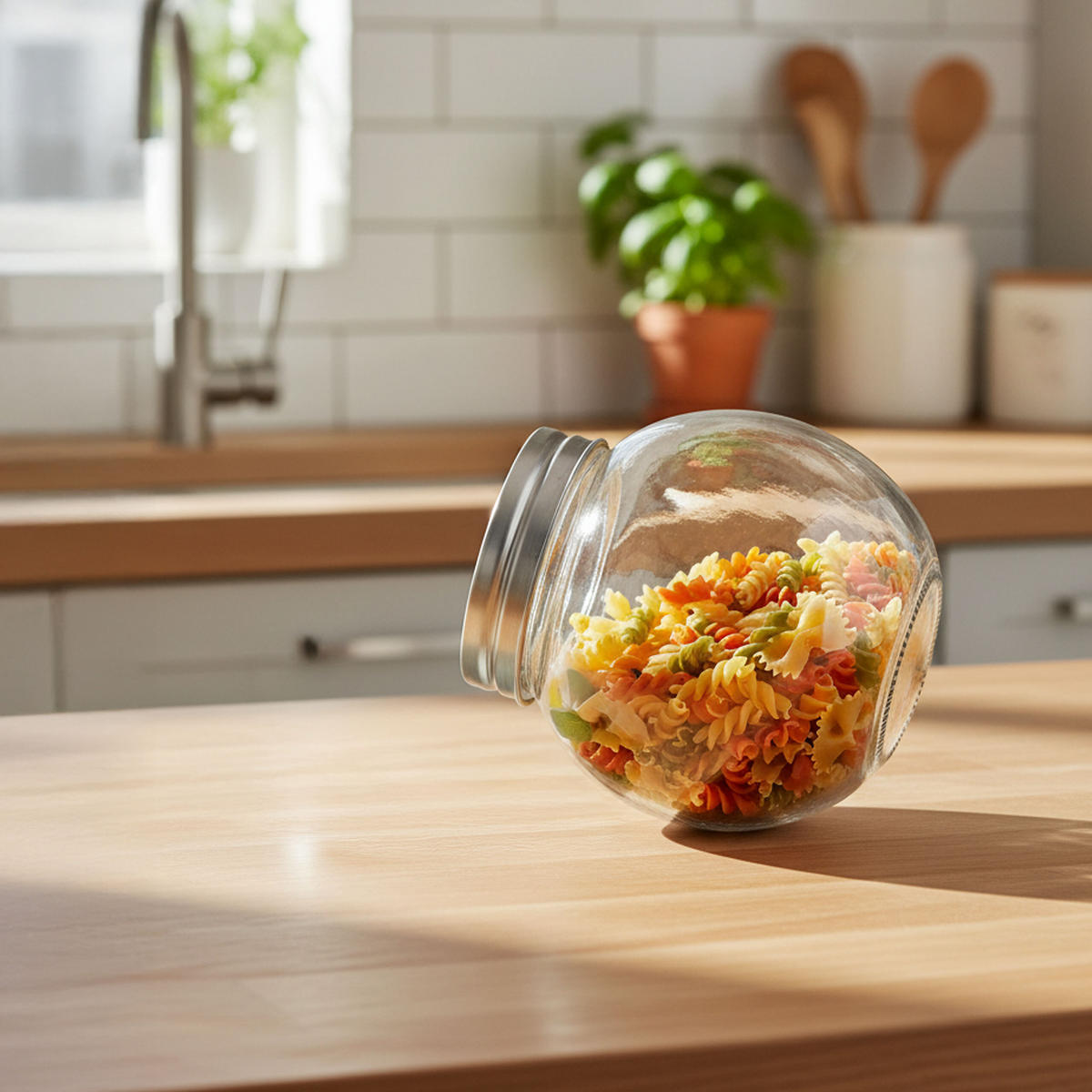 6XBONBONGLÄSER - Transparent, Glas/Kunststoff (10.5/10.5/8cm) - Relaxdays