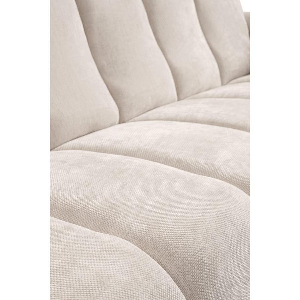 SITZGARNITUR Volare Sofas+Sessel, ohne Schlaffunktion, Hellbeige - Beige, Textil/Metall (220/83/98cm) - Beautysofa