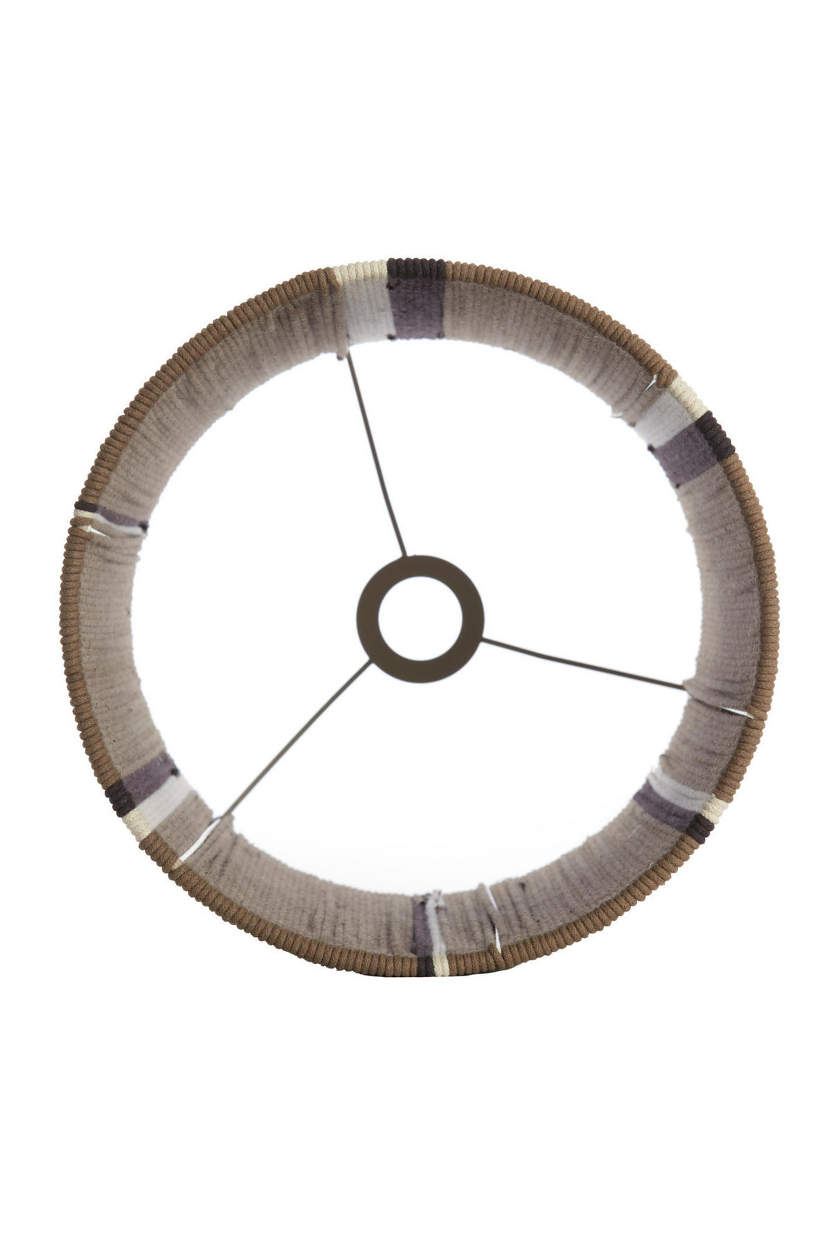 LAMPENSCHIRM Medan Braun Ø30/40 cm - Braun, Textil (30/30/40cm) - Light & Living