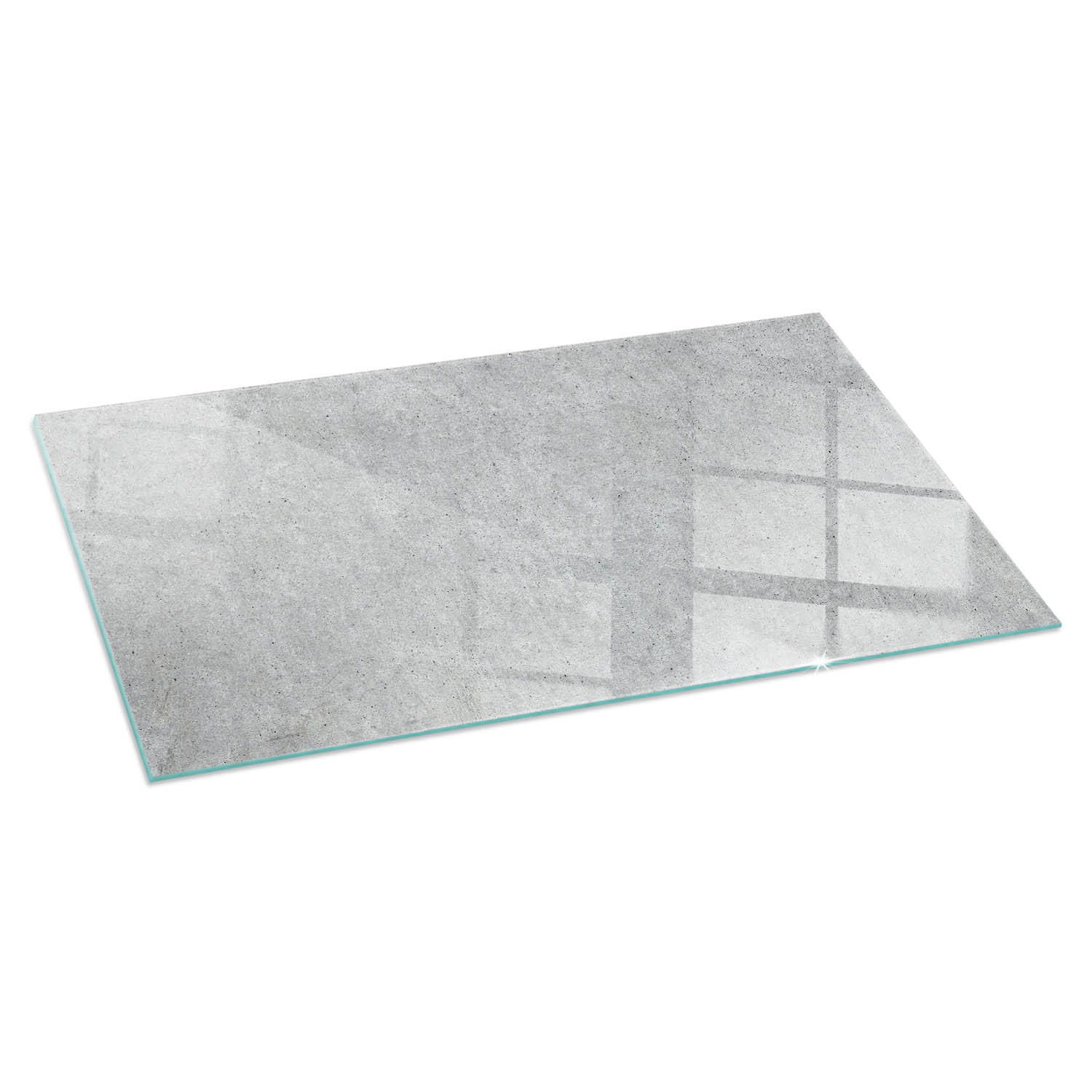 ArtPrintCave Glasplatte Grau 100x50x0.4 cm