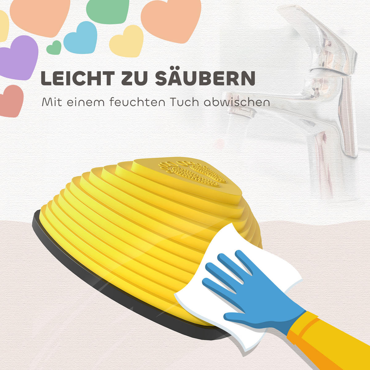 BALANCIERSTEINE 9 Stück Rutschfeste Stapelsteine für Kinder 3-8 Jahren Bunt - Multicolor, Kunststoff (37.5/16/37.5cm) - AIYAPLAY