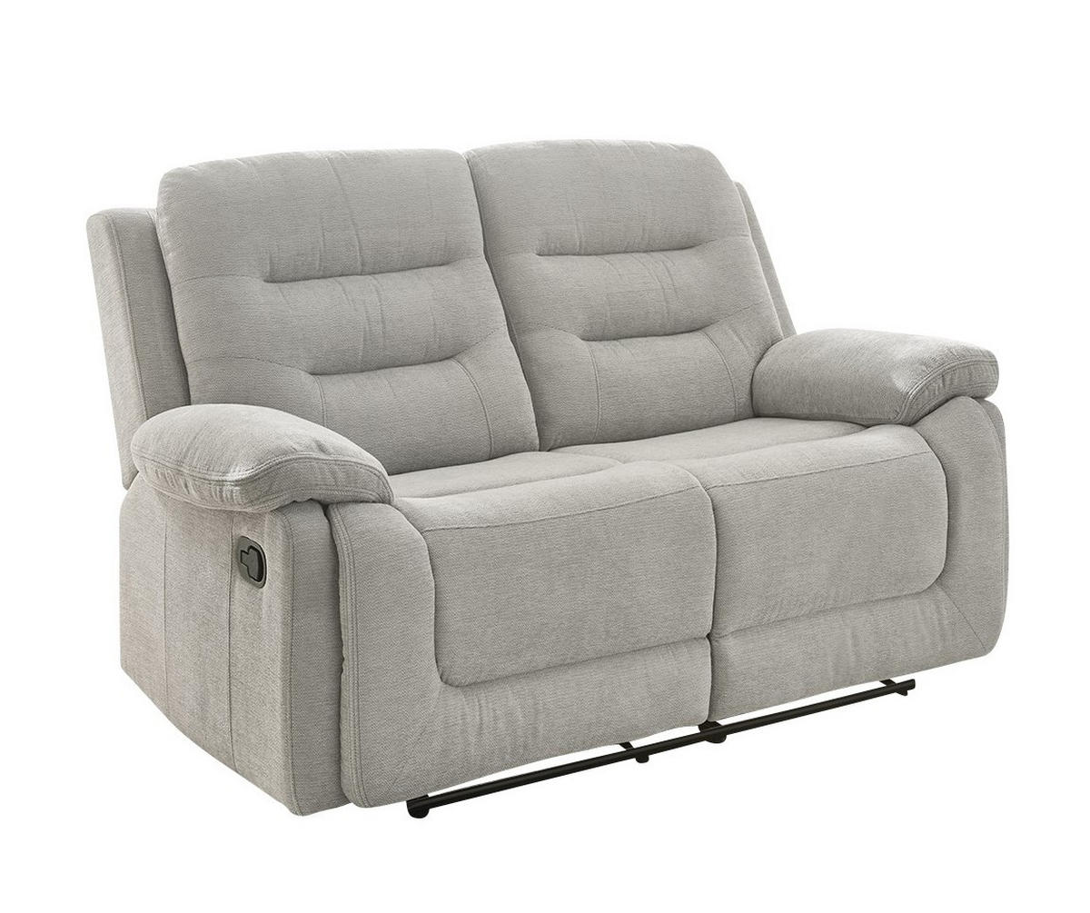 2-SITZER-RELAXSOFA Federkern, Liegefunktion verstellbar durch halbautomatische Relaxfunktion B162/T98/H103 cm, Chenille Grau / 15502 - Schwarz/Grau, Textil (162/103/98cm) - luma-home