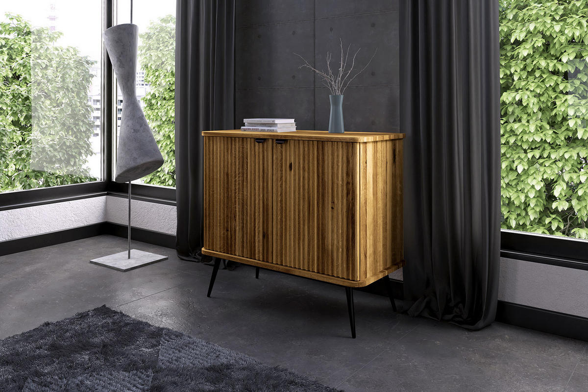 KOMMODE LINA - Wildeiche, Holz (97/87/46cm) - byoak