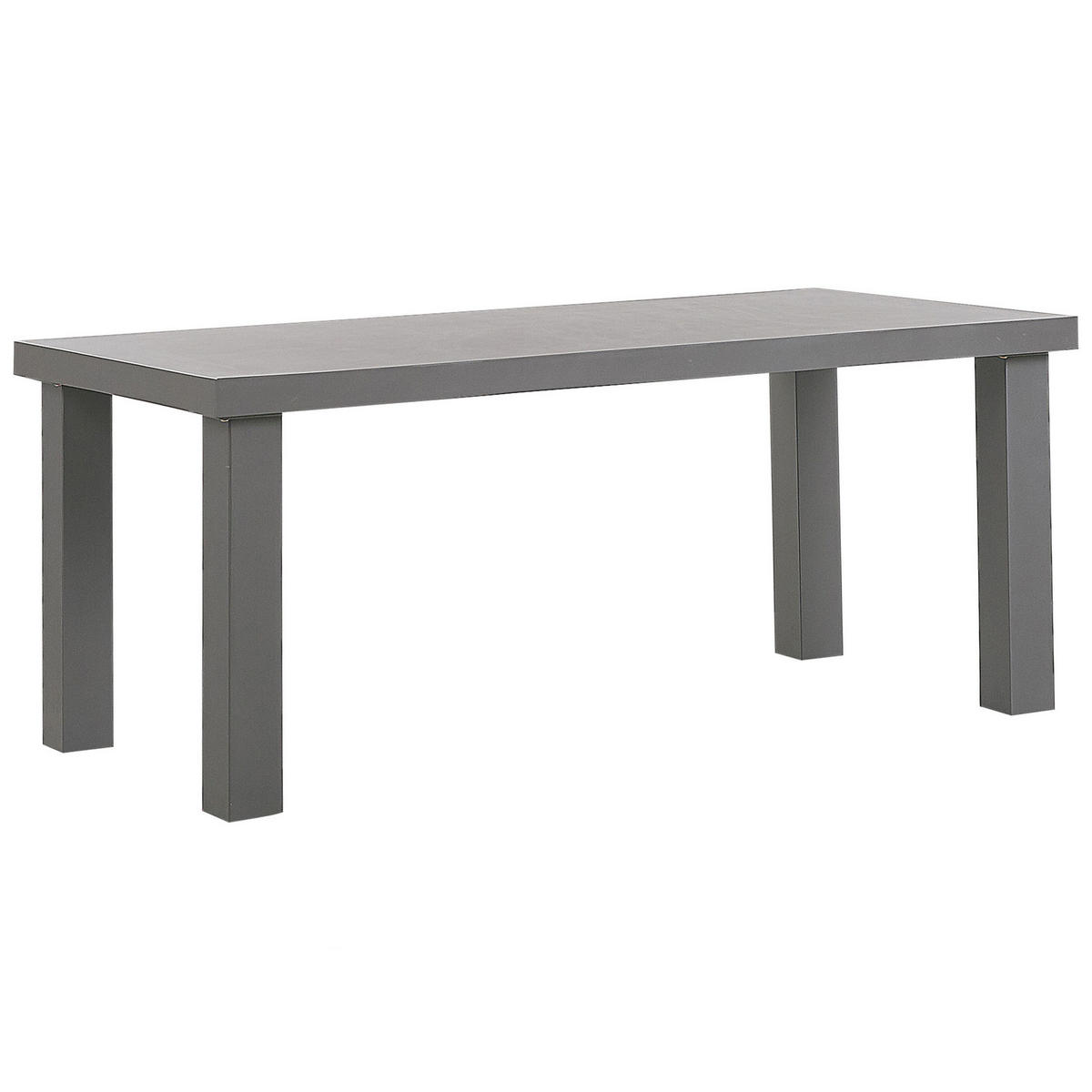 GARTENMÖBEL SET Beton grau Tisch mit 2 Bänken U-Form Taranto - Grau, Stein - Beliani