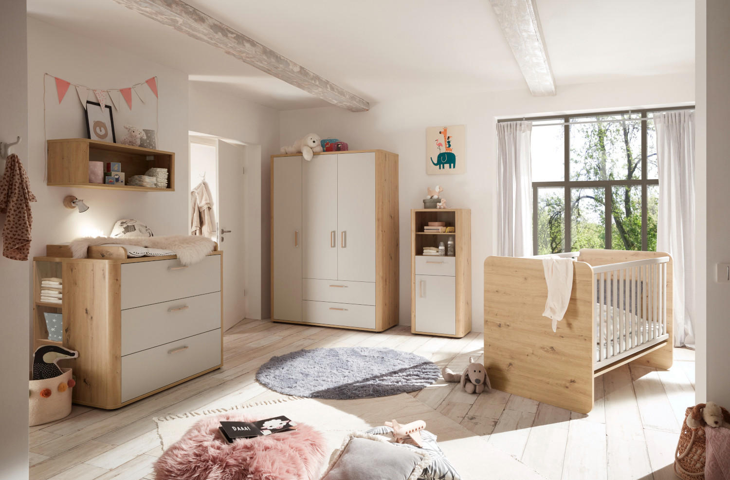 XXXLutz Babyzimmer Grau 120x200x80 cm