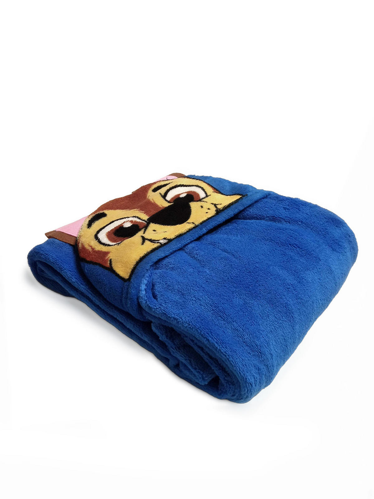 KUSCHELDECKE Paw Patrol Chase Kuscheldecke mit Kapuze Blau 100 x 130 cm - Blau, Textil (100/130cm) - Paw Patrol