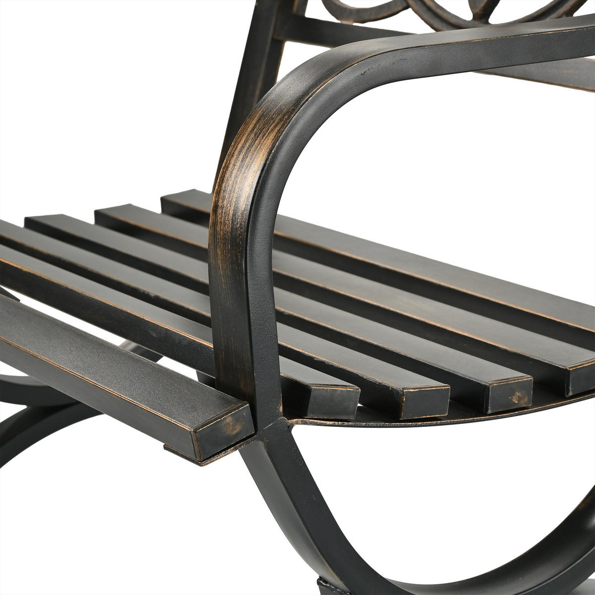 GARTENSTUHL - Schwarz, Metall (60/85.5/56cm) - Relaxdays