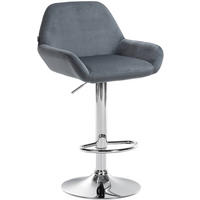 BARHOCKER Braga 89-109 cm dunkelgrau - Dunkelgrau, Textil (51/89/52cm) - furnicato