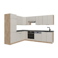 BUCĂTĂRIE DE COLȚ Fame-Line, GriBej/Stejar auriu, 287 x 227 cm, AP Antracit - stejar miere/gri, compozit lemnos (287/206.8/60cm) - Vicco