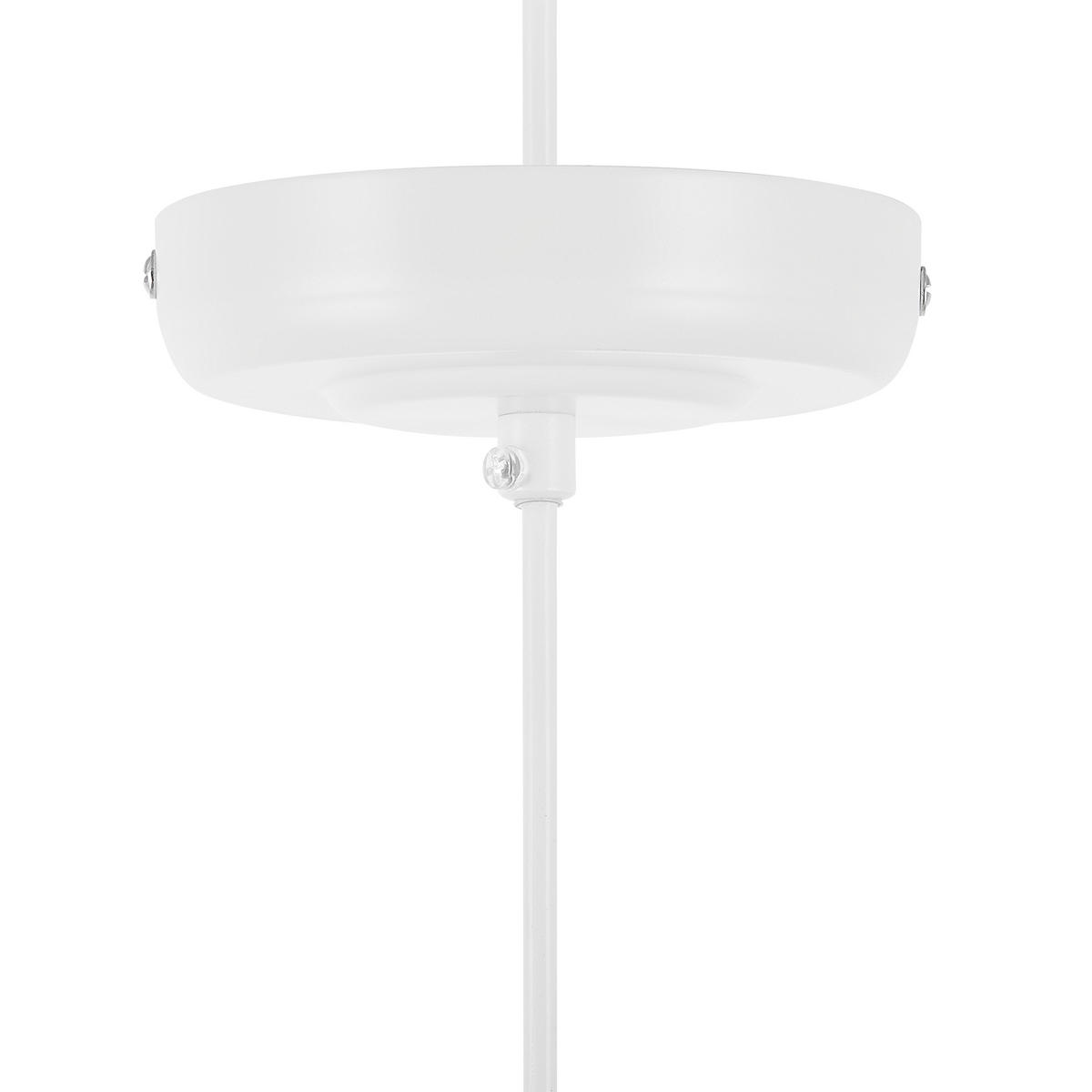 HÄNGELEUCHTE Driva 26/26/120 cm - Weiß, Metall (26/26/120cm) - Beliani