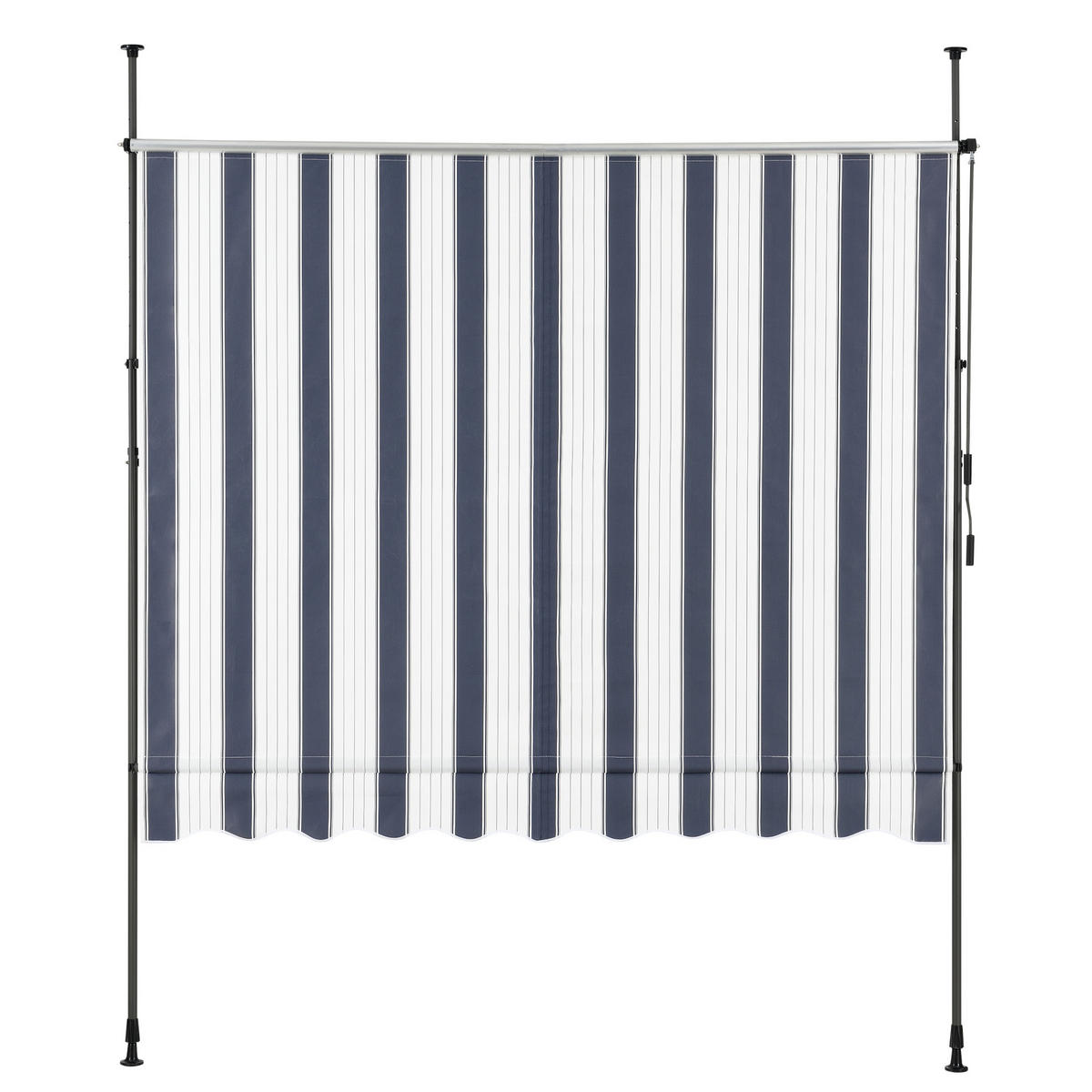 KLEMMMARKISE Stem - Dunkelblau/Weiß, Textil/Metall (350/309/120cm) - pro.tec