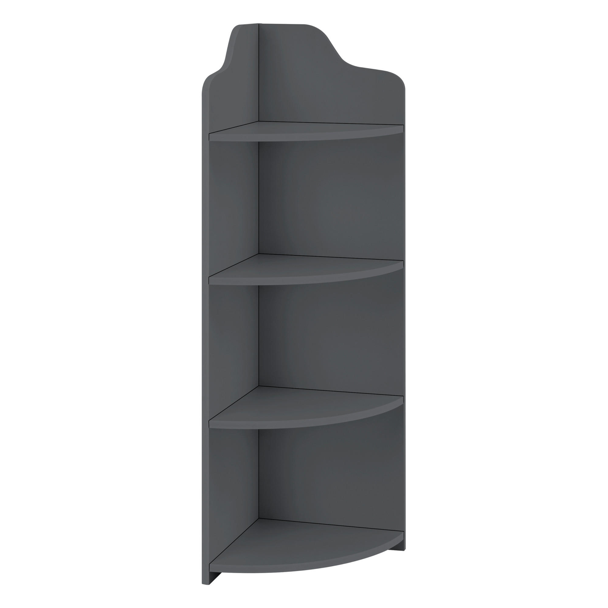 ECKREGAL Bjurholm - Dunkelgrau, Kunststoff (28/90/28cm) - [en.casa]