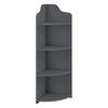 ECKREGAL Bjurholm - Dunkelgrau, Kunststoff (28/90/28cm) - [en.casa]