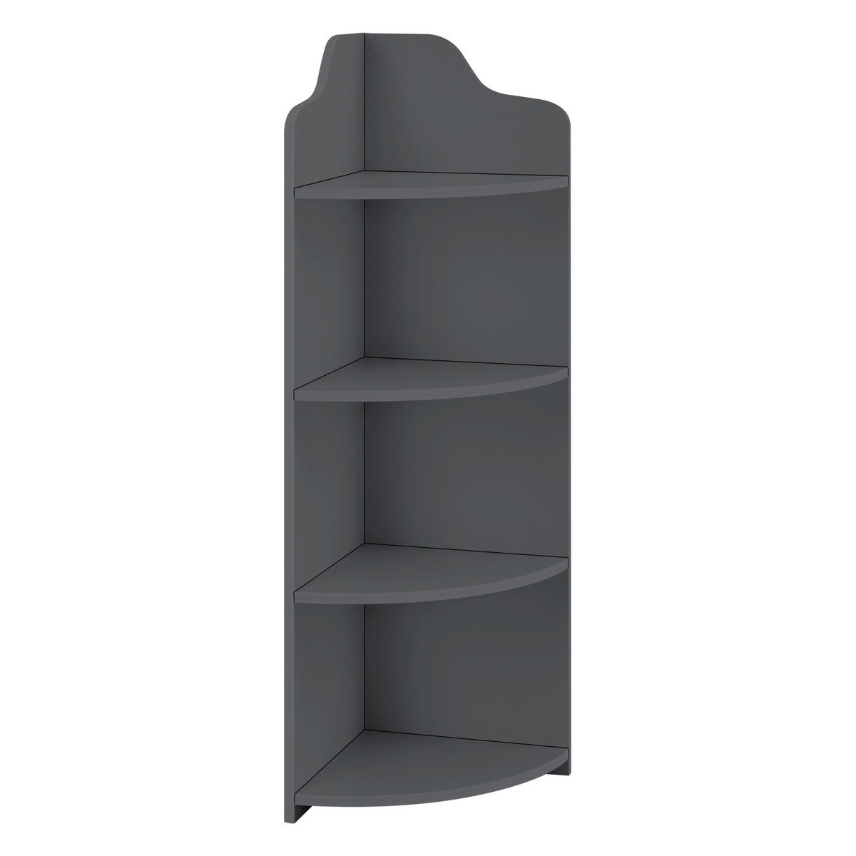 ECKREGAL Bjurholm - Dunkelgrau, Kunststoff (28/90/28cm) - [en.casa]