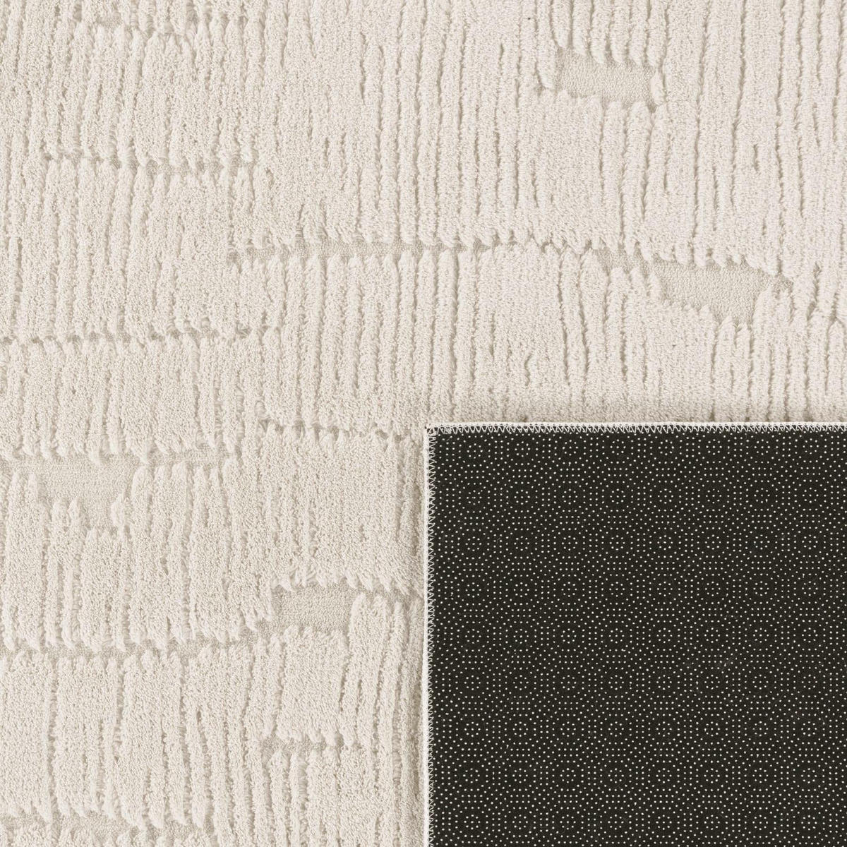 HOCHFLORTEPPICH 120/120 cm Tokio 475 - Creme, Kunststoff (120/120cm) - Paco Home