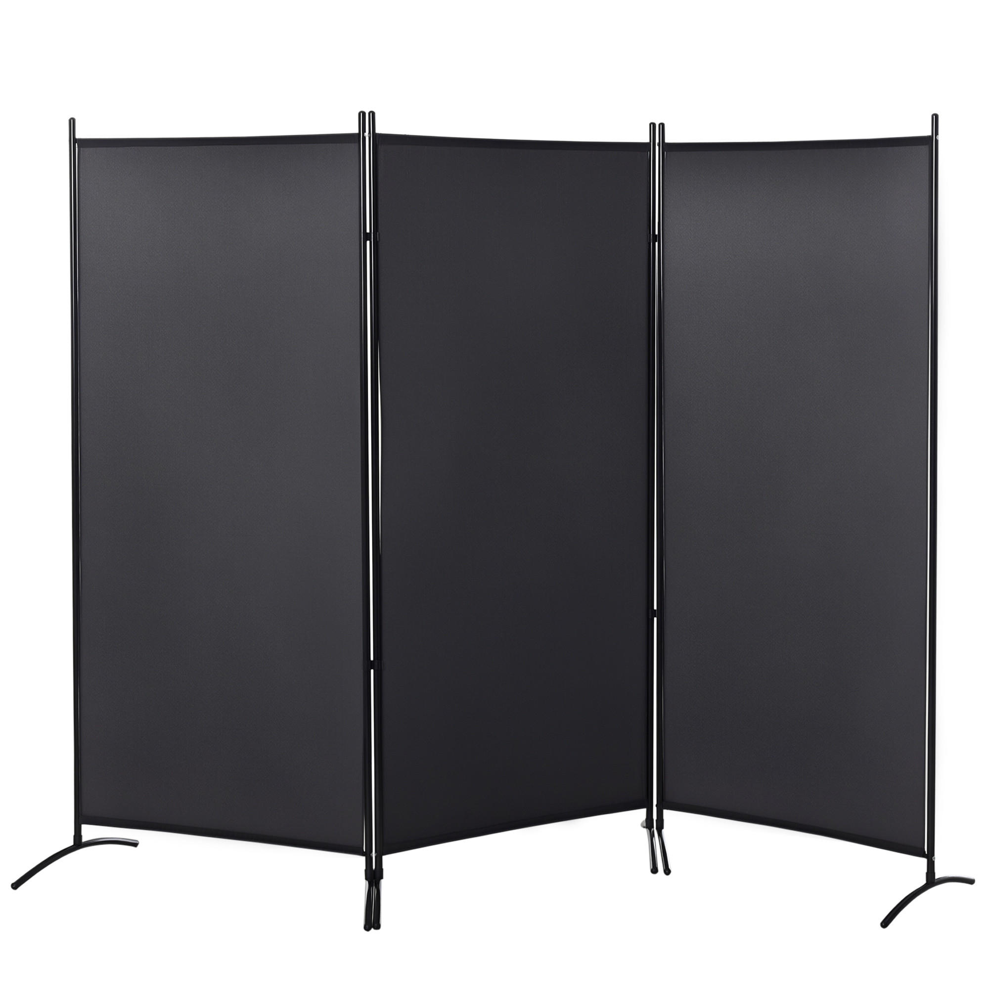 ComfortXL Paravent Dunkelgrau 253x182x50 cm