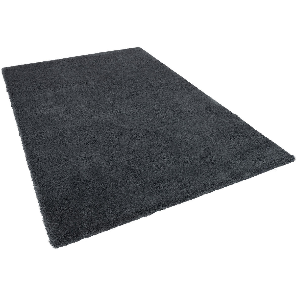 LUXUS HOCHFLOR LANGFLOR TEPPICH HARMONY - Anthrazit, Textil (133/133cm) - Snapstyle