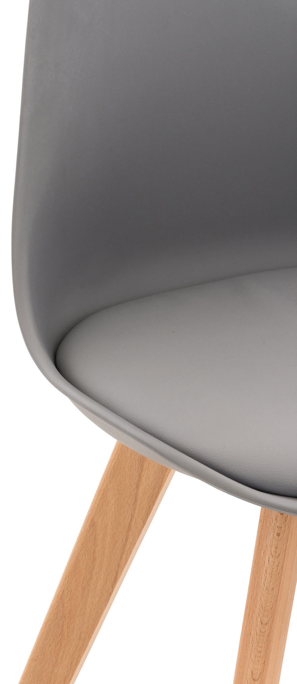 ESSZIMMERSTUHL Lines, grau - Naturfarben/Grau, Holz/Textil (49/83/50cm) - TPFLiving
