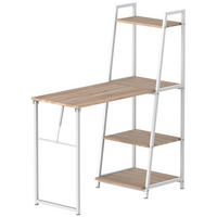 SCHREIBTISCH DE-14825 klappbar mit 4 Ablagen Eiche hell - Eichefarben, Holzwerkstoff (106/48/128cm) - ComfortXL