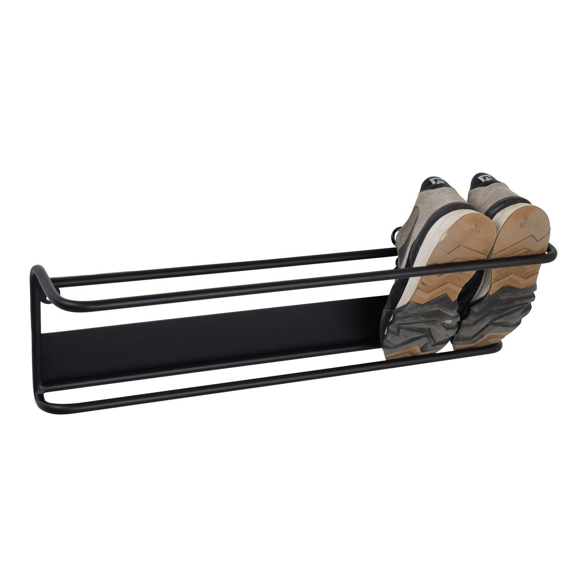 SCHUHABLAGE Phil Schwarz - Schwarz, Metall (70/15/20cm) - LOFT42