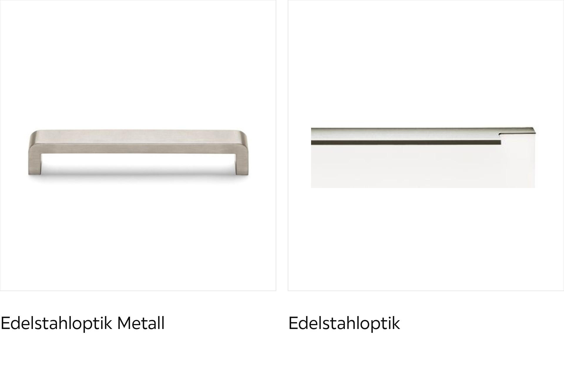 Griffe in Edelstahloptik