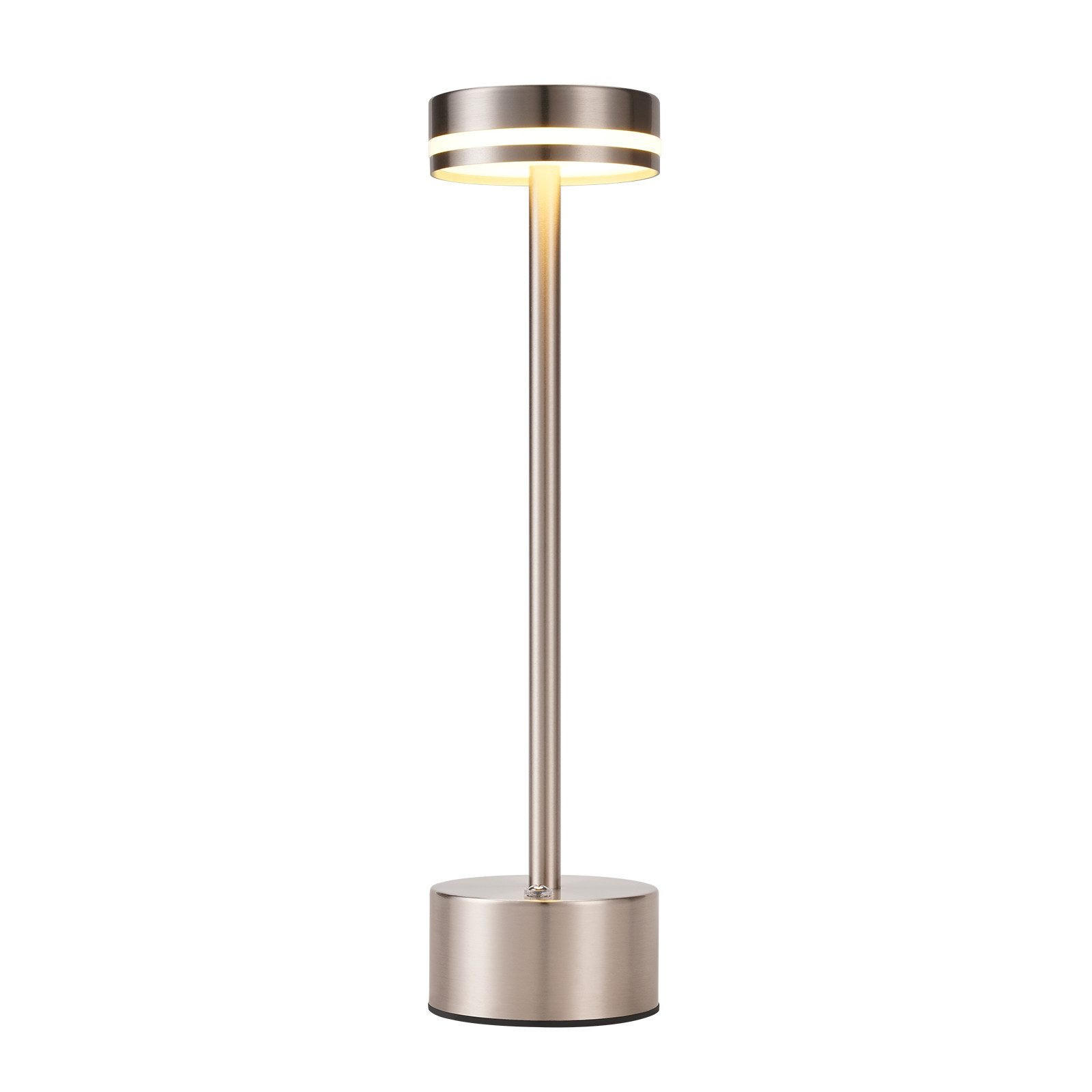 LED-TISCHLEUCHTE Abetz 8/8/31.5cm - Silberfarben, Metall (8/8/31.5cm) - Nettlife