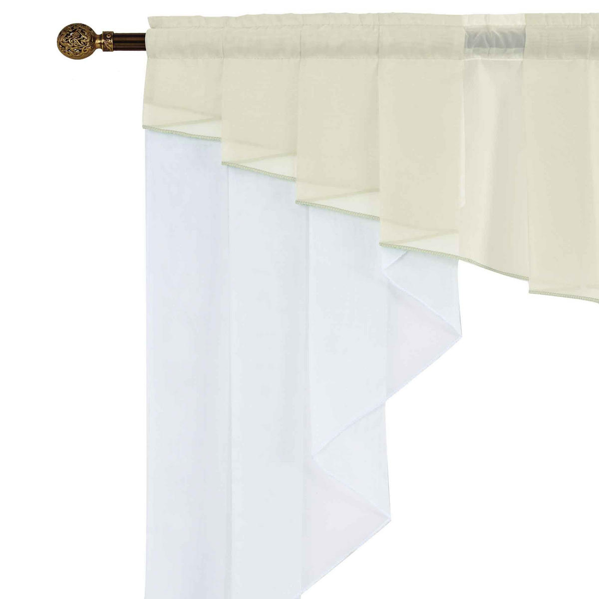 SCHEIBENGARDINE MEIßEN 100x100 cm Creme - Creme, Textil (100/100cm) - Gardinenbox