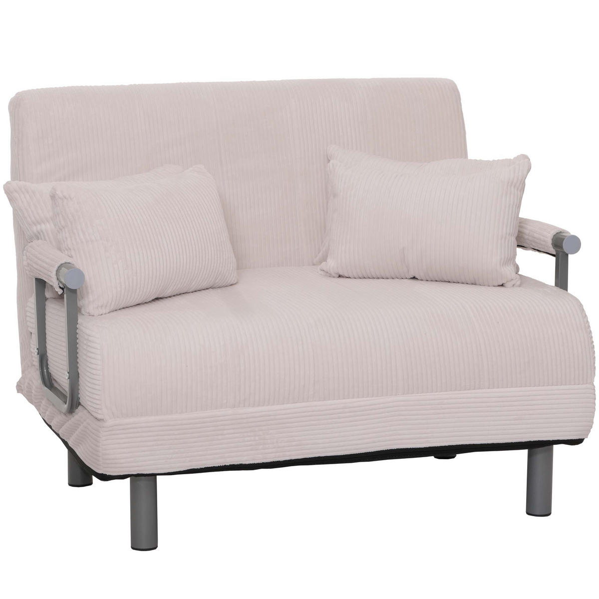 SCHLAFSESSEL Cremeweiß - Weiß, Textil (105/80/190cm) - MCW