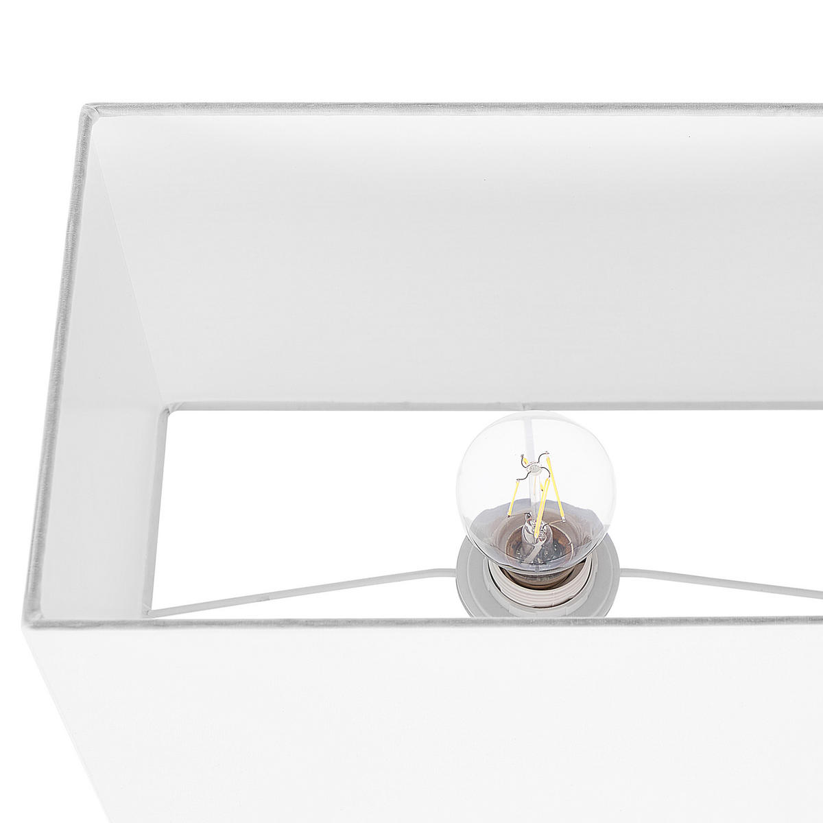 TISCHLEUCHTE Yasuni 20/32/62 cm - Weiß, Metall (20/32/62cm) - Beliani