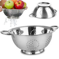 KÜCHENSIEB Silber 28 cm - Silberfarben, Metall (28cm) - Orion 