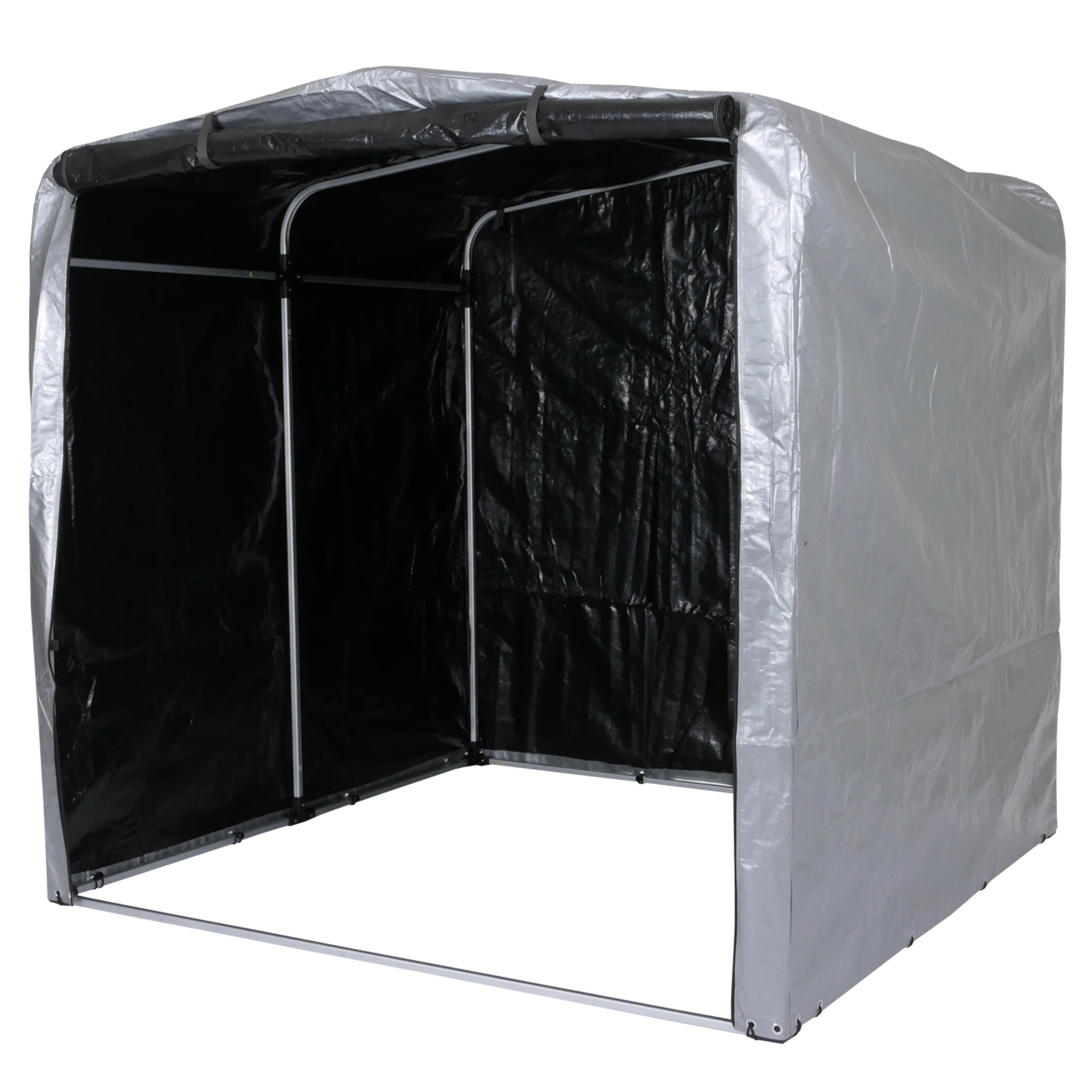 GERÄTEHAUS Silber - Silberfarben, Kunststoff (201/201/201cm) - MCW